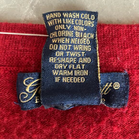 Garret Scott Merino Wool Argyle Sweater Size Large - Picture 4 of 4